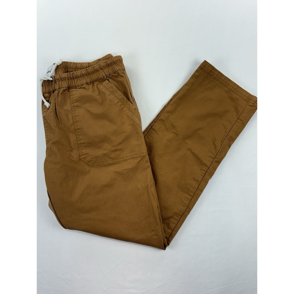 Pact Organic Cotton Elastic Waist Drawstring Tapered Pants Women's Large